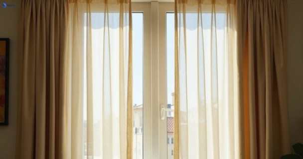 Dull dusty drapes in paradise-beach-nsw before professional cleaning